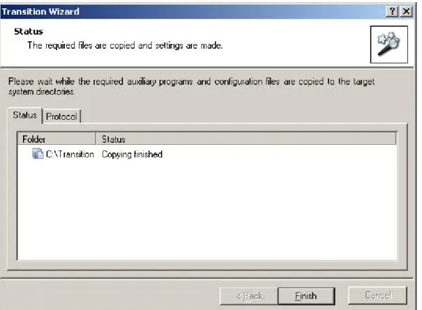 Figure 9: Status Dialog 