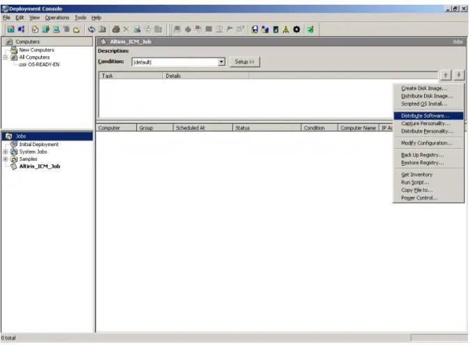 Figure 11: Deployment Console 
