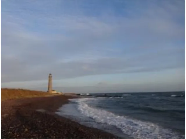 Figure 2.  The North Jutland coast in December: Pebbles and sand structured the route we could take and the rhythm of our walk
