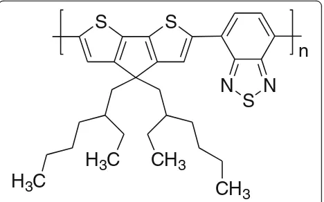 Fig. 1 Molecular structure of PCPDTBT