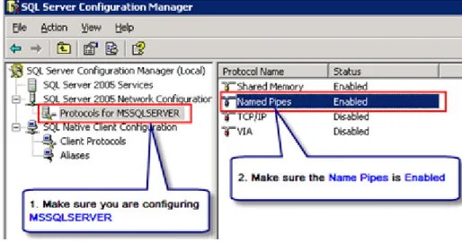 Figure 2.2 SQL Server Configuration 