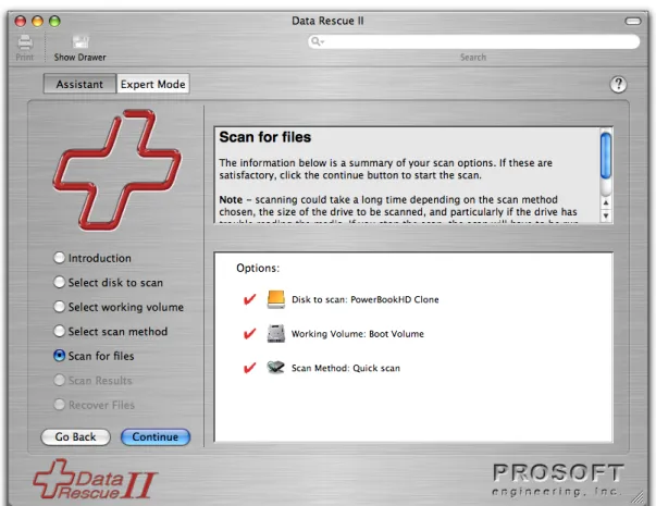 Figure 7. Scan Confirmation Screen