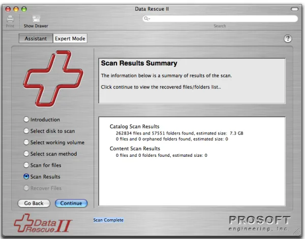 Figure 9. Scan Results Summary