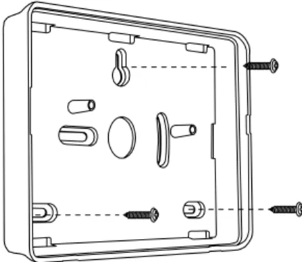 Figure 11 Screw Keypad Back Box to Wall  Connecting Keypads to Control Unit  Cable Type 