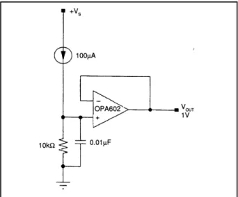 FIGURE 34B. Floating Voltage Reference with high-side compliance limited only by op amp output swing capability.