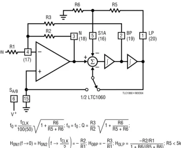 Figure 6. Mode 1b: 2nd Order Filter Providing Notch, Bandpass, Lowpass