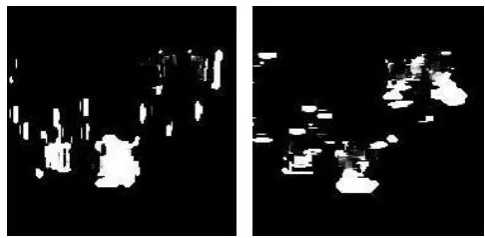 Fig 7, Fig 8: Images after applying Lucas & Kanade algorithm 