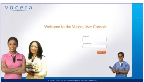 Figure 1. User Console Welcome page