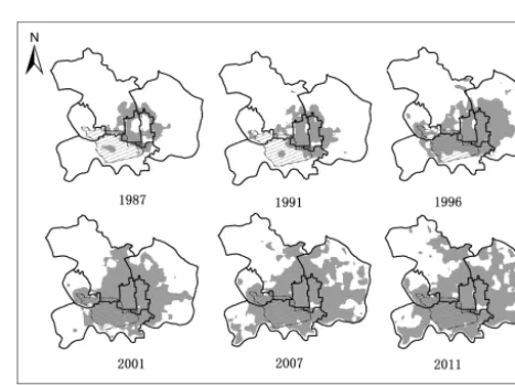 Figure 1. Location, river systems, and hydrometeorological sta-tions in the Dahongmen catchment.