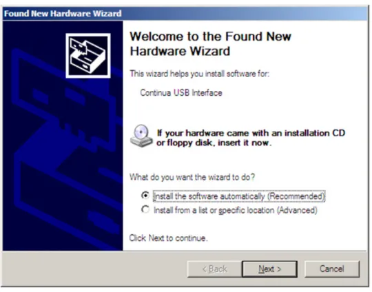 Figure C-1. Found New Hardware window