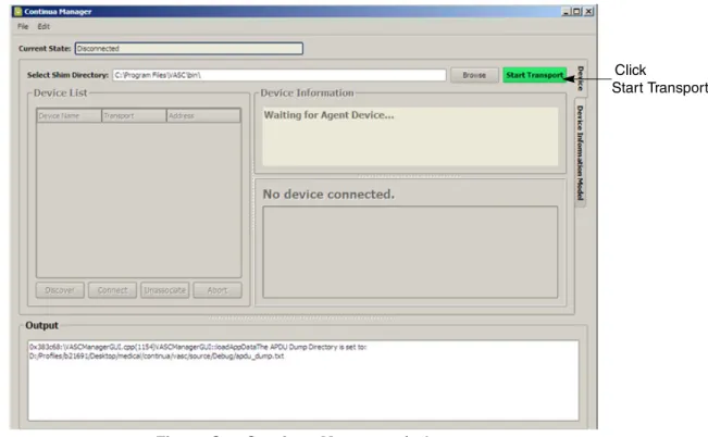 Figure C-5. Continua Manager window