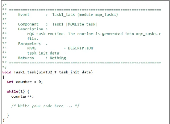 Figure 2-1. MQX Lite Task Routine