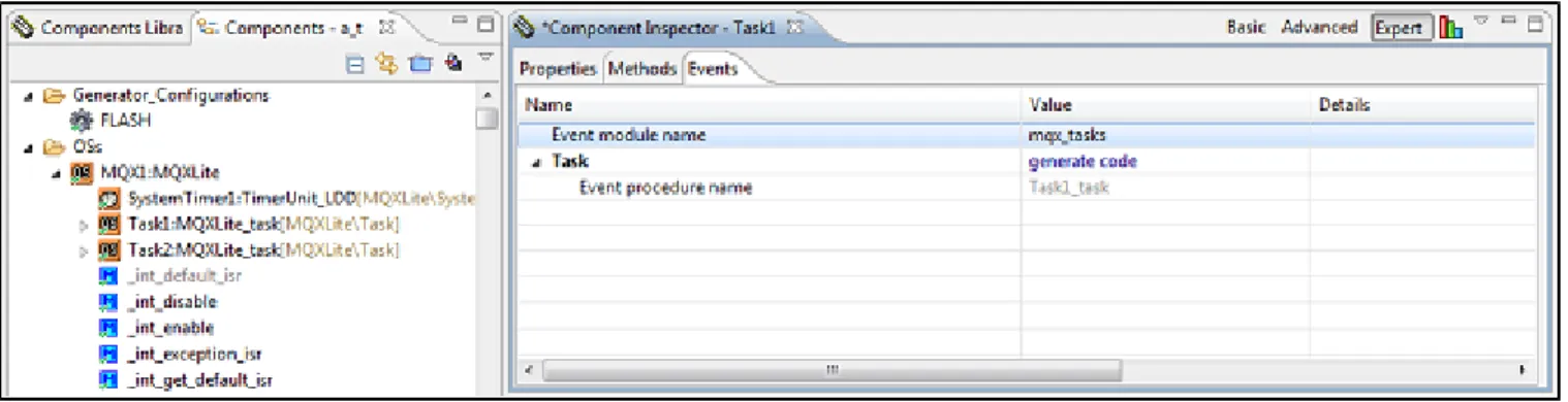 Figure 2-6. MQXLite_task Component's Properties