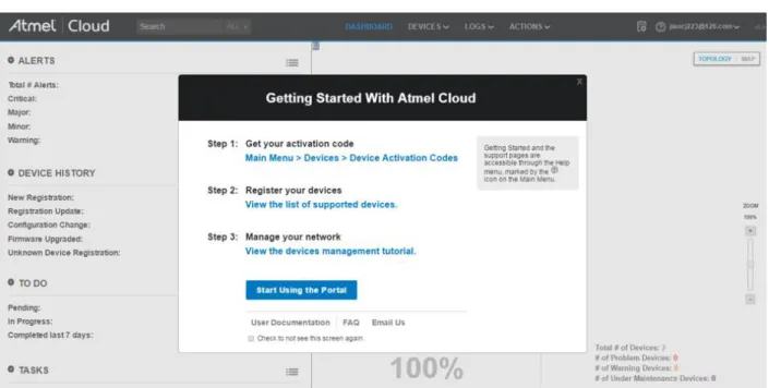 Figure 2-7.  Proximetry Cloud Account Dashboard 