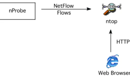 Fig. 3 – Using ntop with nProbe