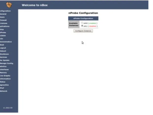 Fig. 7 — nBox: nProbe Configuration Page for the selected network interface.