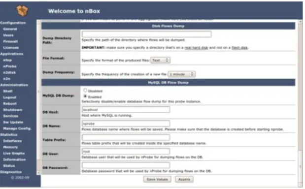 Fig. 12 — nBox: SQL Database Configuration Page, remote service