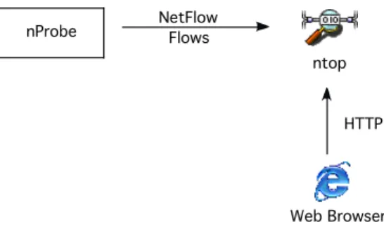 Fig. 3 – Using ntop with nProbe 