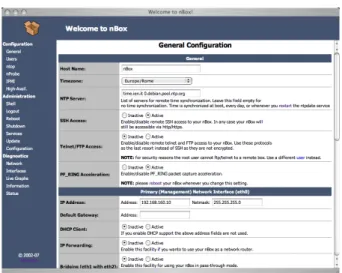 Fig. 9. – nBox: General Configuration Page 