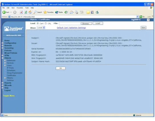 Figure 19: Certificate Details