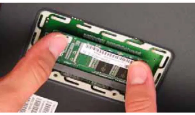 Figure 14:  Inserting the Memory Module