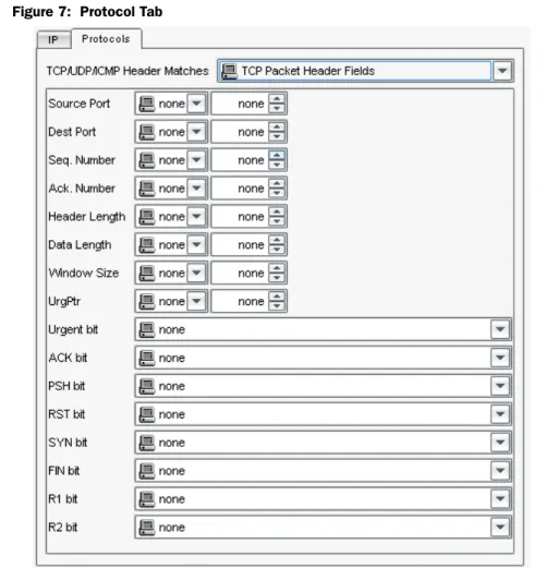 Figure 7:  Protocol Tab