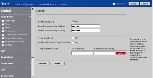 Figure 58:  Enabling SNMP