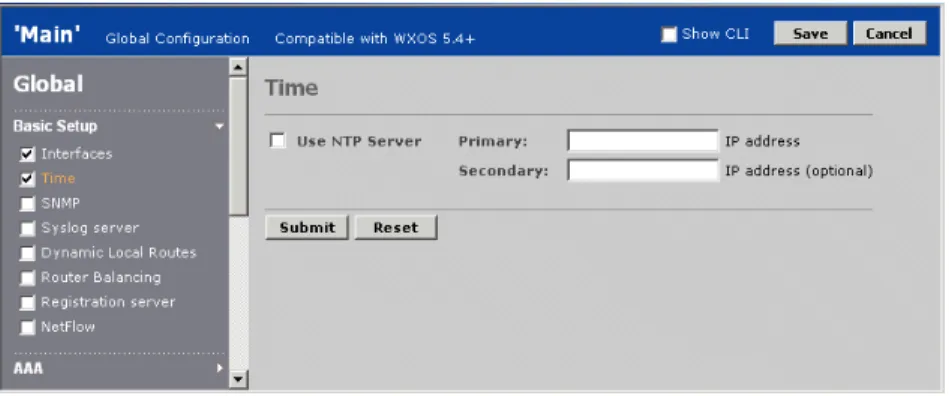 Figure 30:  Selecting Configuration Settings