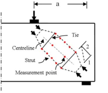 Fig 5. Strain measurement points on strut.