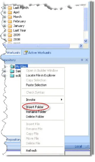 Figure 6. Insert Folder