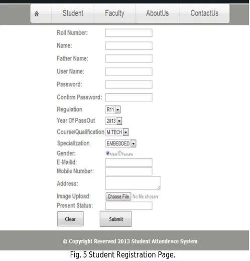 Fig. 4  Students login page. 