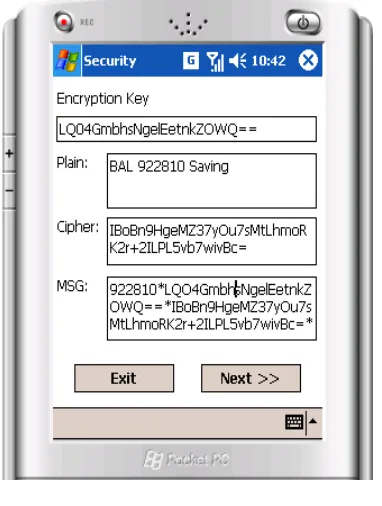 Fig. 3. Generating 4-Part Secure Message 