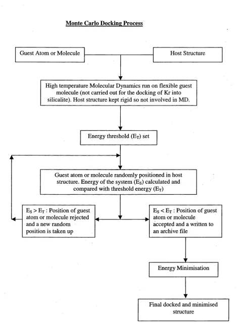 FIGURE 3.0 Schematic representation of the Monte Carlo Docking process