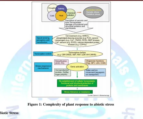 Figure 1: Complexity of plant response to abiotic stress 