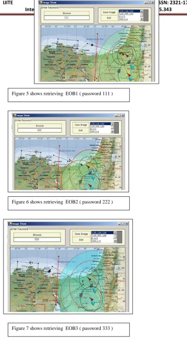 Figure 5 shows retrieving  EOB1 ( password 111 )  