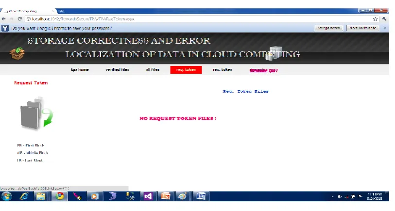 Fig 5: Verified files tab : Used to view the files which are verified by TPA. 