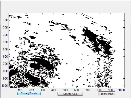 Fig 3. User interface for path planning of navigational terrain 