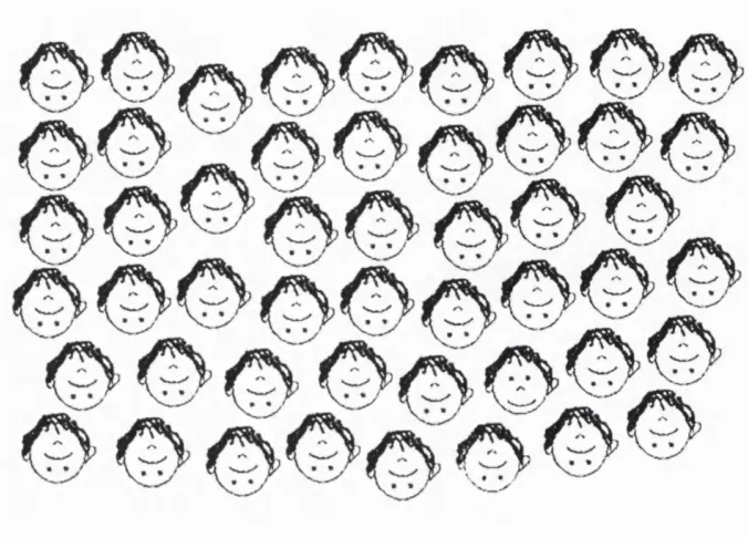 Figure 1.6 Demonstration o f the failure o f an intact schem atic face am ong rearranged faces to 