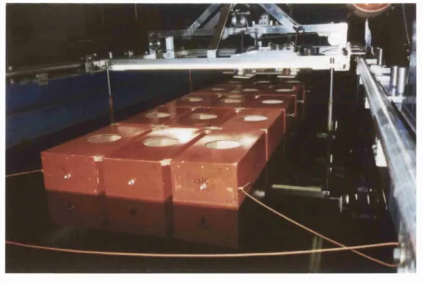 Figure 5.7  Assembly pontoons  for Hinged-Rigid connection  for mat array