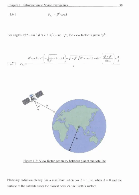 Figure 1-3: View factor geometry between planet and satellite