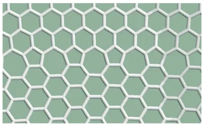 Figure 3 The defects are arranged in a horizontal line.
