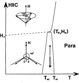Figure 11: Magnetic phase diagram of the Heisenberg triangular 