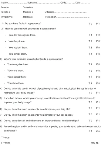 Figure 1 Brief assessment of negative dysmorphic signs (BANDs).
