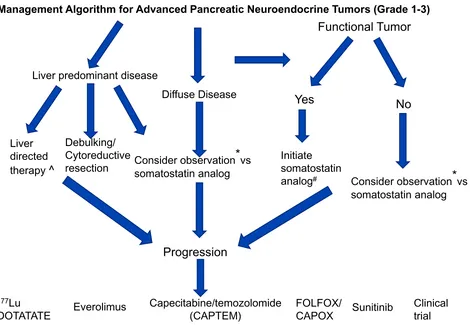 Figure 1 Algorithm for treatment of advanced panNETs.