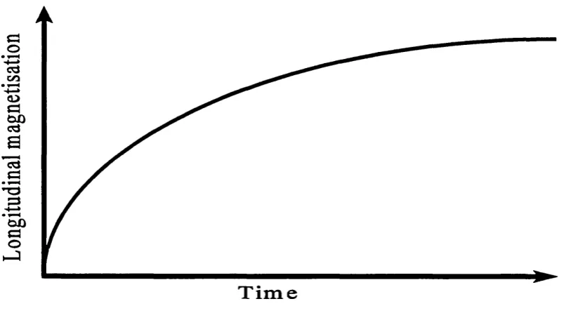 Figure 1.4 The T, relaxation curve after a 90° pulse