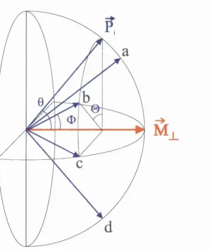 Figure 1.2: The change in polarisation for a mixed nuclear-magnetic reflection 