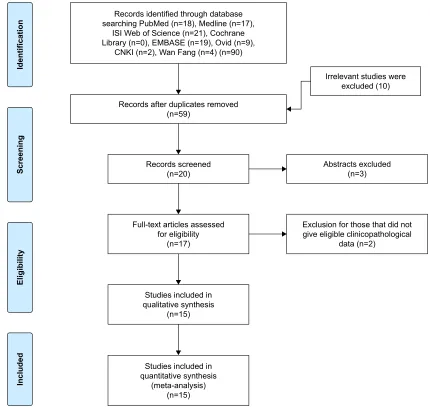 Figure 1 Flow diagram of study selection.
