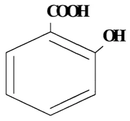 Figure 2.1 Salicylic acid structure.
