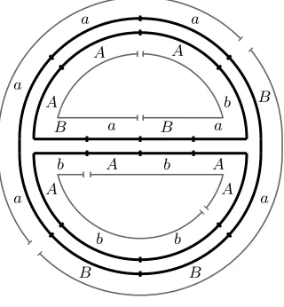 Figure 3.4: The vertex quasimorphism construction on a thrice-punctured sphere.