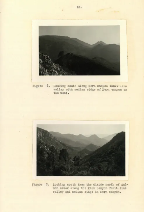 Figure 6~ Looking south along Kern canyon iaul~-~:~~ valley with median ridge of Kern canyon on 